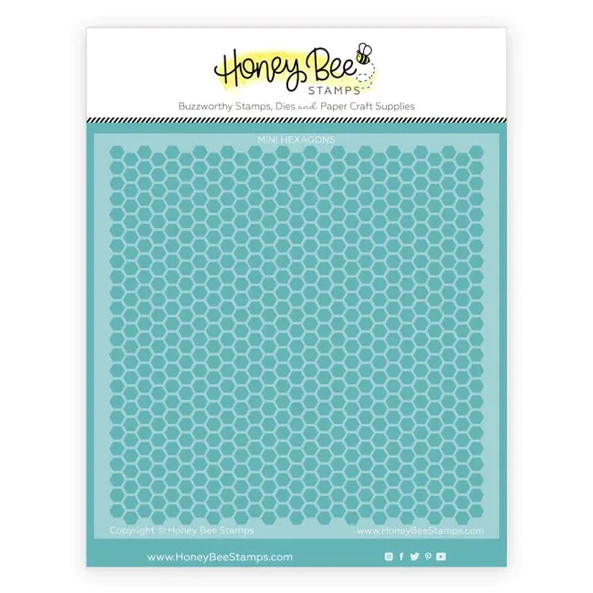 Mini Hexagons - Background Stencil