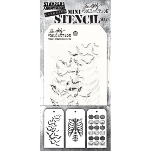 Mini Layering Stencil Set No. 61 {Halloween} | Tim Holtz