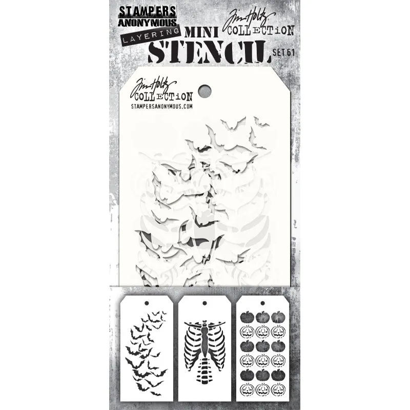 Mini Layering Stencil Set No. 61 {Halloween} | Tim Holtz