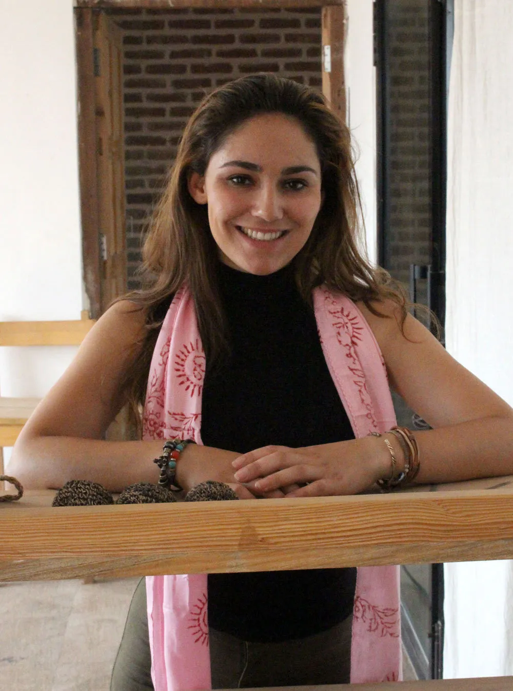 Mini Om Cotton Prayer Scarf