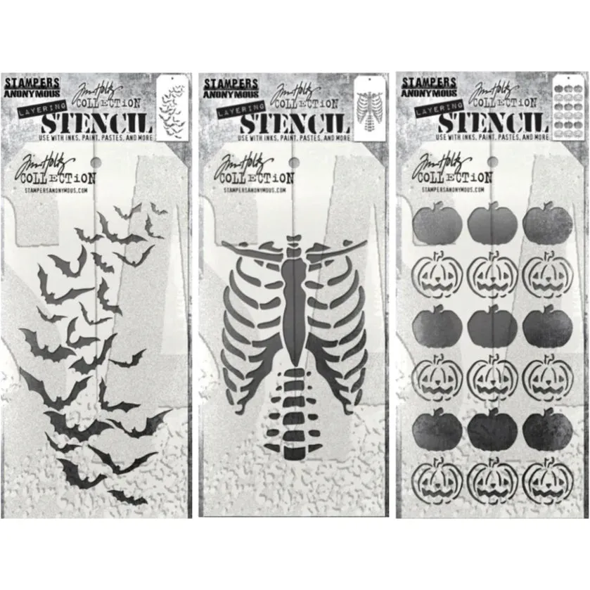 Mini stencil set 61 by tim holtz & Stampers anonymous