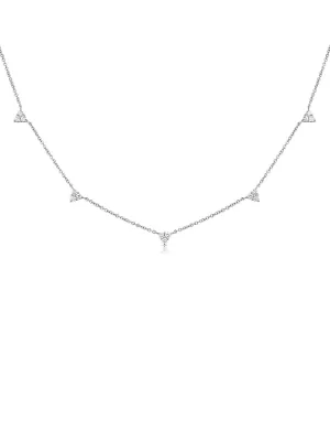 Mini Trio Diamond Layering Necklace 14K