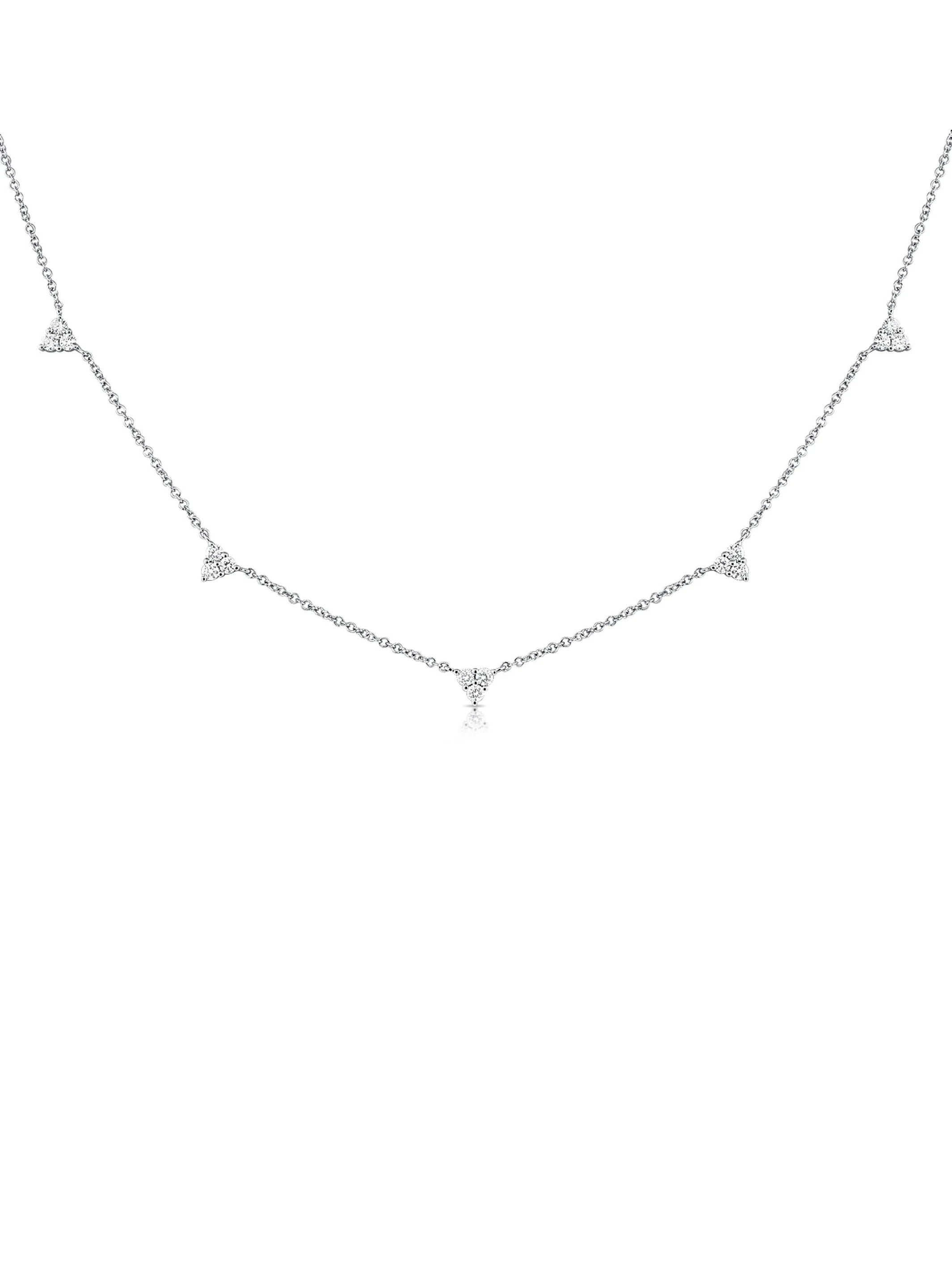 Mini Trio Diamond Layering Necklace 14K