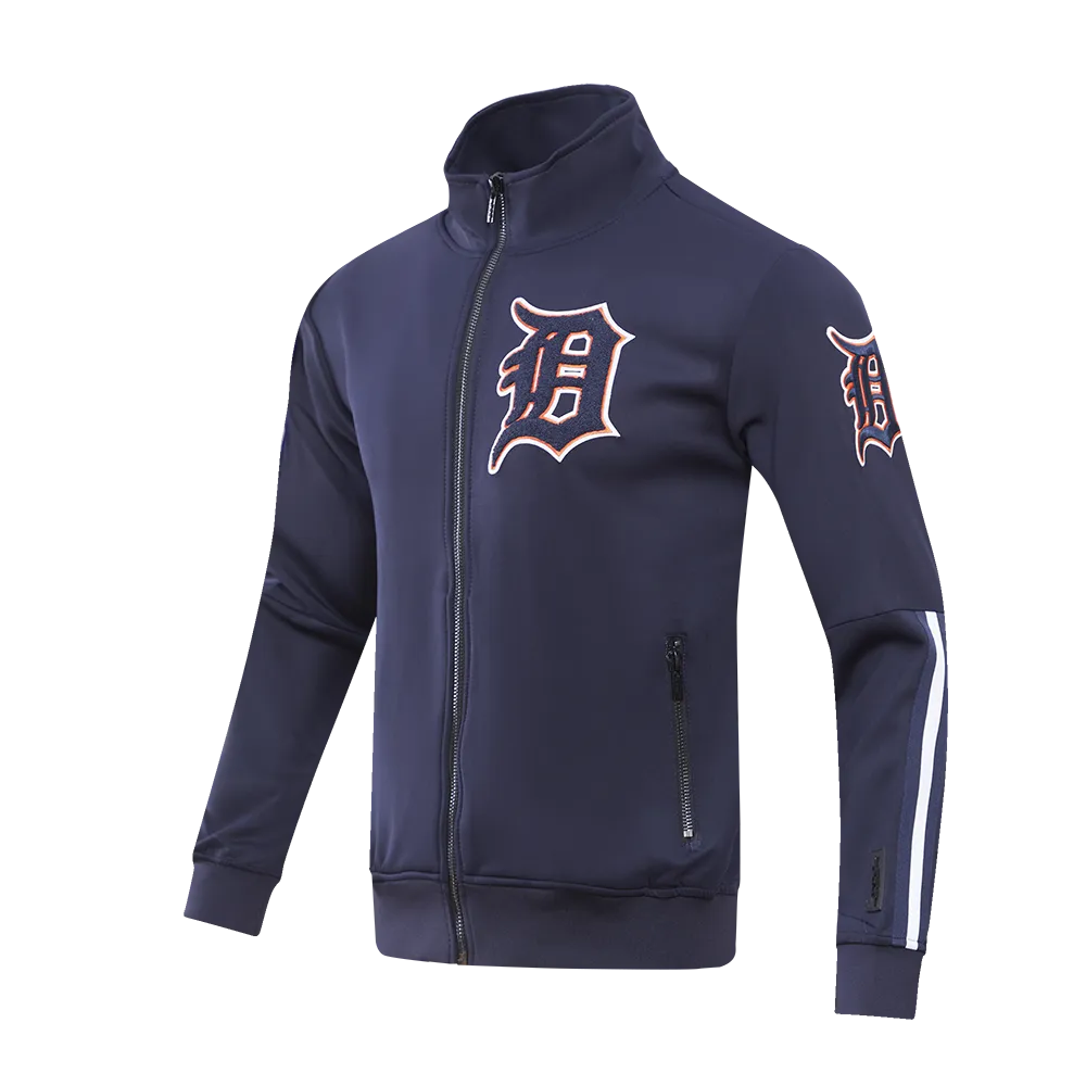 MLB DETROIT TIGERS PRO TEAM MEN'S TRACK JACKET (MIDNIGHT NAVY / ORANGE)