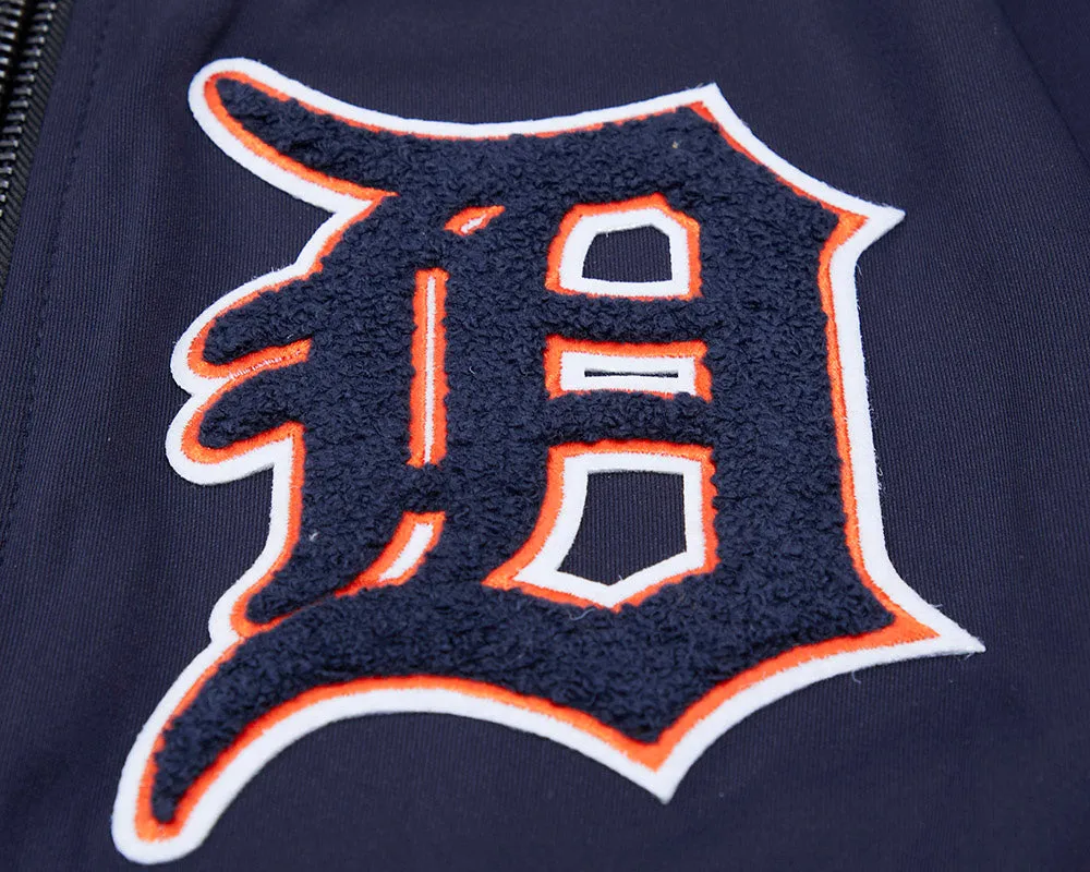 MLB DETROIT TIGERS PRO TEAM MEN'S TRACK JACKET (MIDNIGHT NAVY / ORANGE)