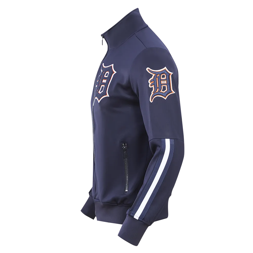 MLB DETROIT TIGERS PRO TEAM MEN'S TRACK JACKET (MIDNIGHT NAVY / ORANGE)