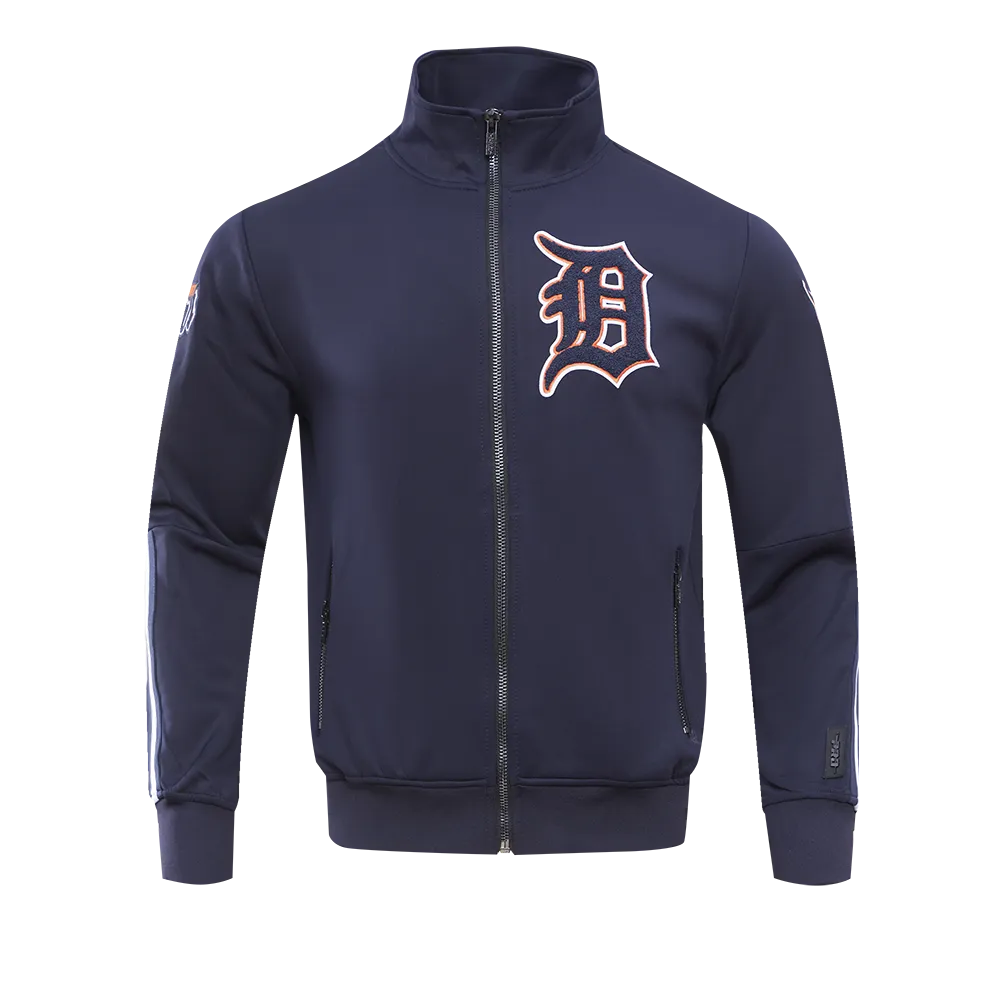 MLB DETROIT TIGERS PRO TEAM MEN'S TRACK JACKET (MIDNIGHT NAVY / ORANGE)