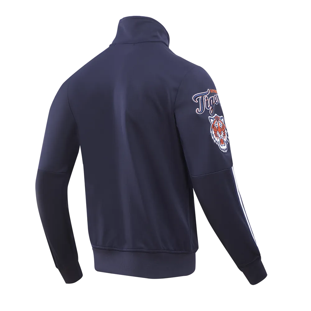 MLB DETROIT TIGERS PRO TEAM MEN'S TRACK JACKET (MIDNIGHT NAVY / ORANGE)