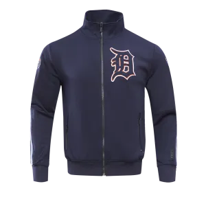 MLB DETROIT TIGERS PRO TEAM MEN'S TRACK JACKET (MIDNIGHT NAVY / ORANGE)