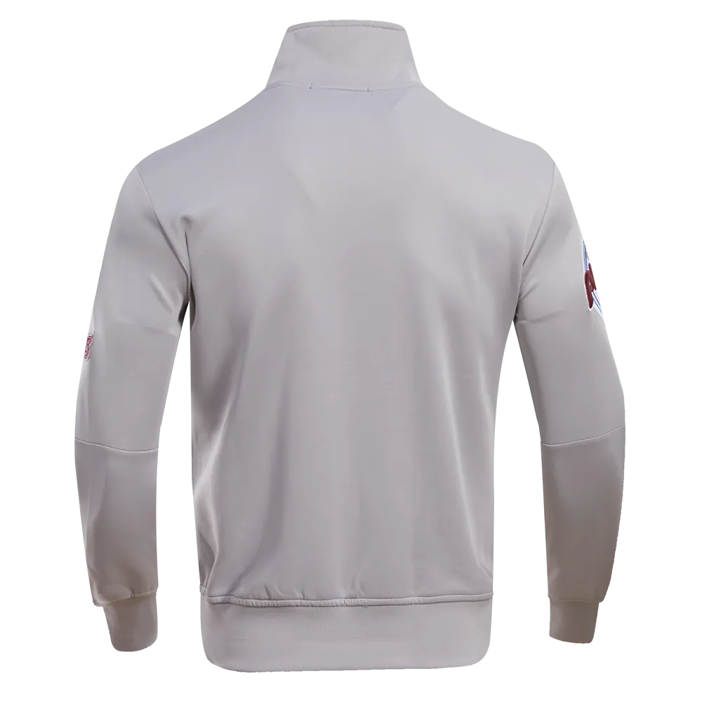MLB PHILADELPHIA PHILLIES CLASSIC MEN'S TRACK JACKET (GRAY)