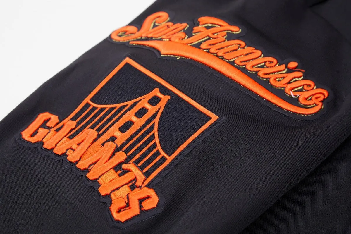 MLB SAN FRANCISCO GIANTS CLASSIC MEN'S TRACK JACKET (BLACK)