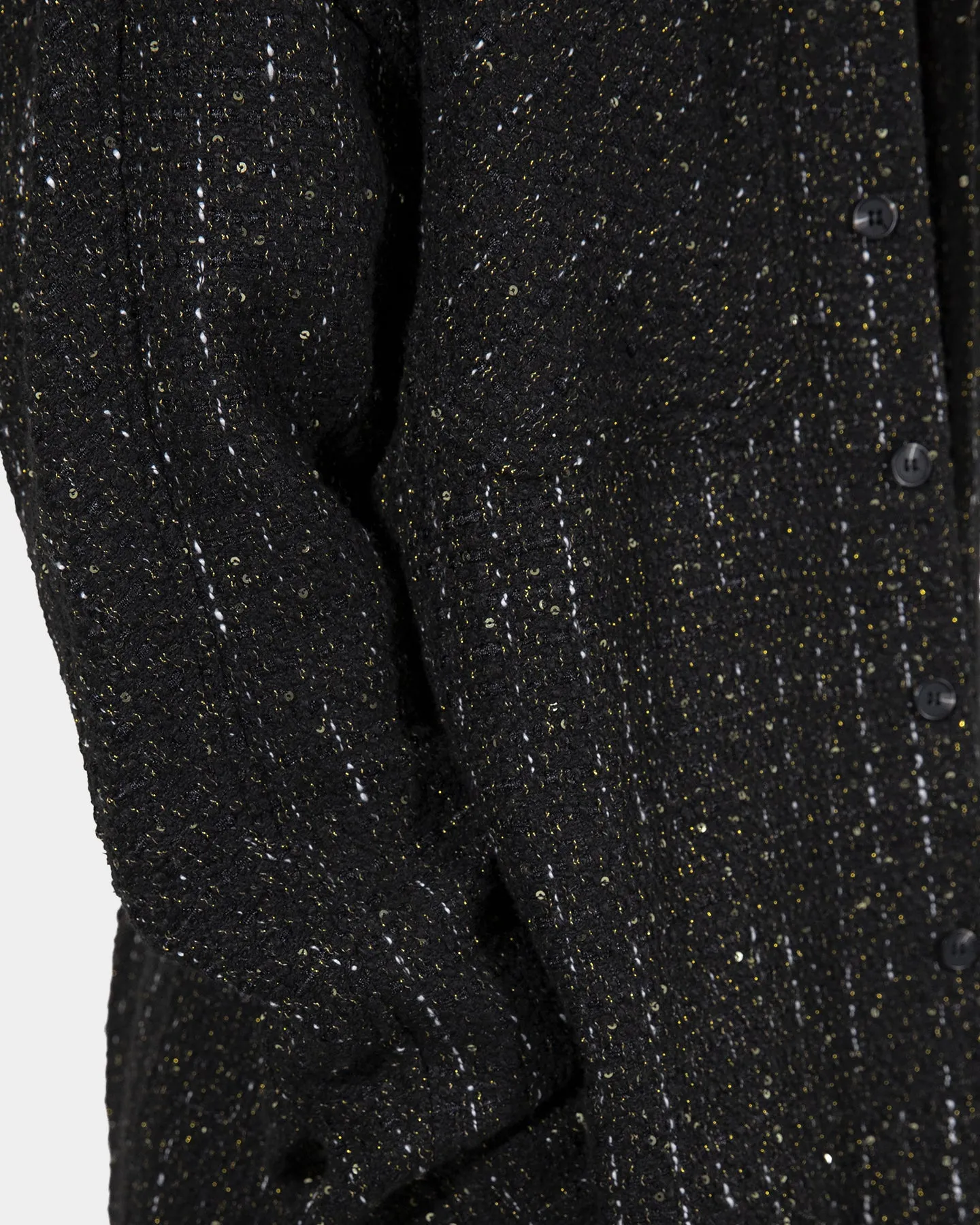 MNML Loose Woven Flannel Shirt Black