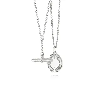 Modern Heirloom Necklace Layering Set Sterling Silver