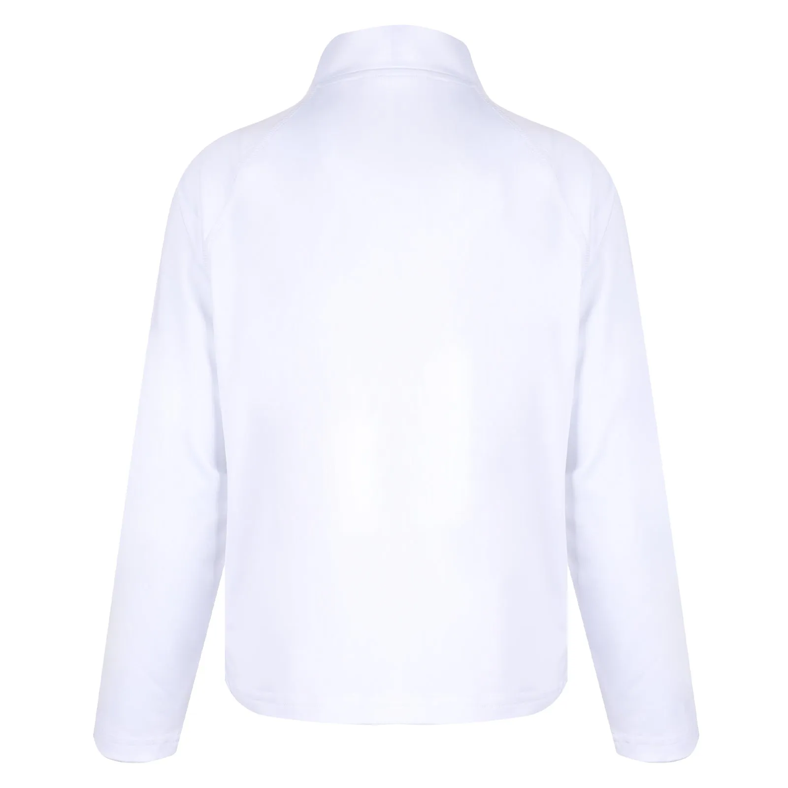 #Moroccan Morning White Half-Zip Pullover
