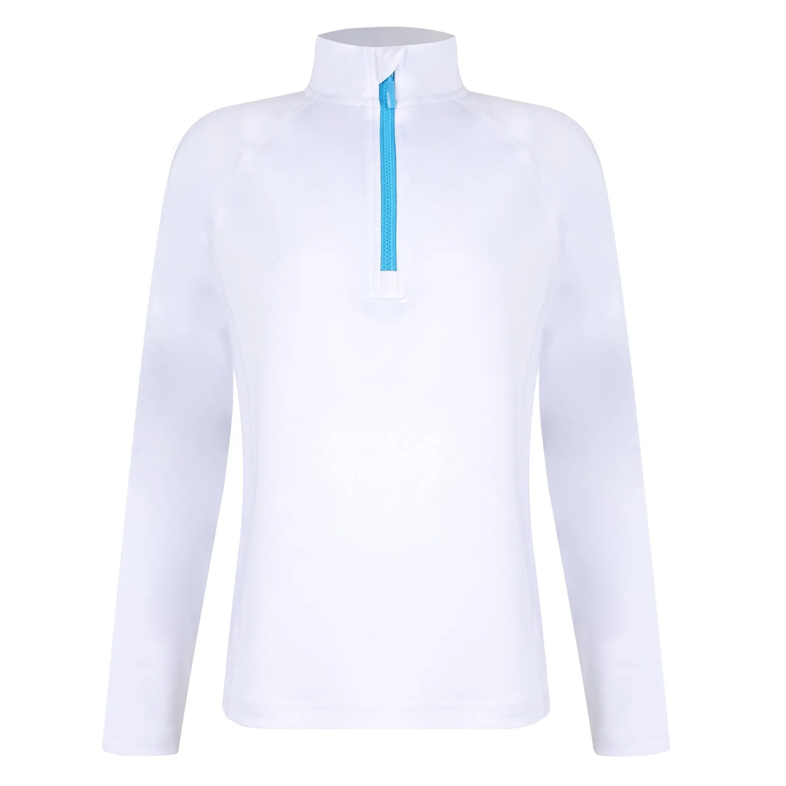 #Moroccan Morning White Half-Zip Pullover