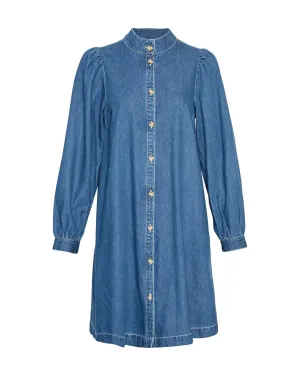 MSCHShayla Shirt Dress Mid Blue