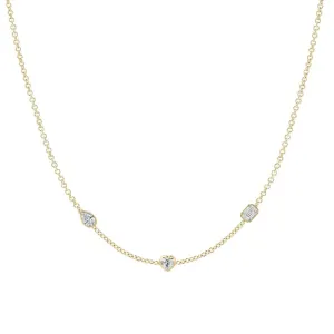 Multiple Fancy Shape Layering Necklace