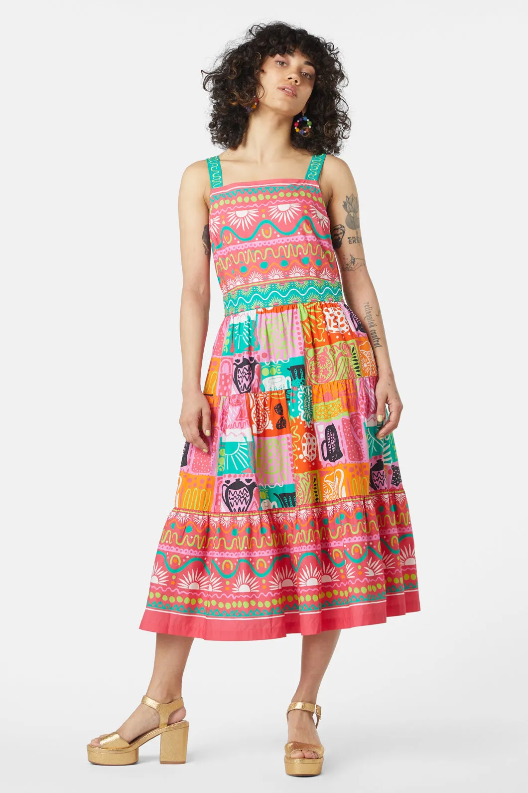 Museum Visit Tiered Dress