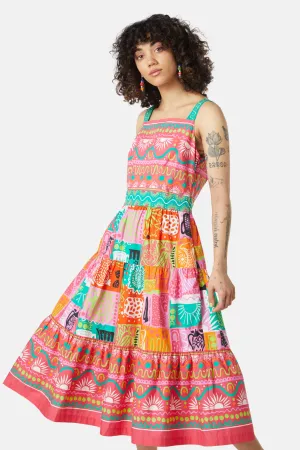 Museum Visit Tiered Dress