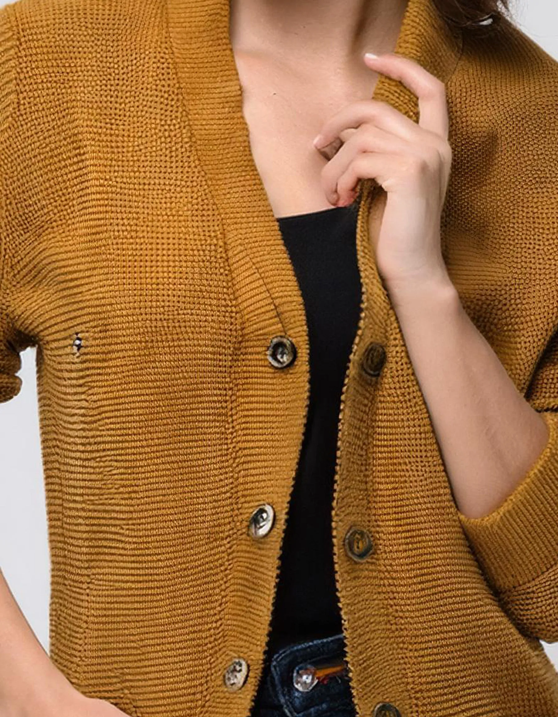 Mustard Yellow Long Cardigan