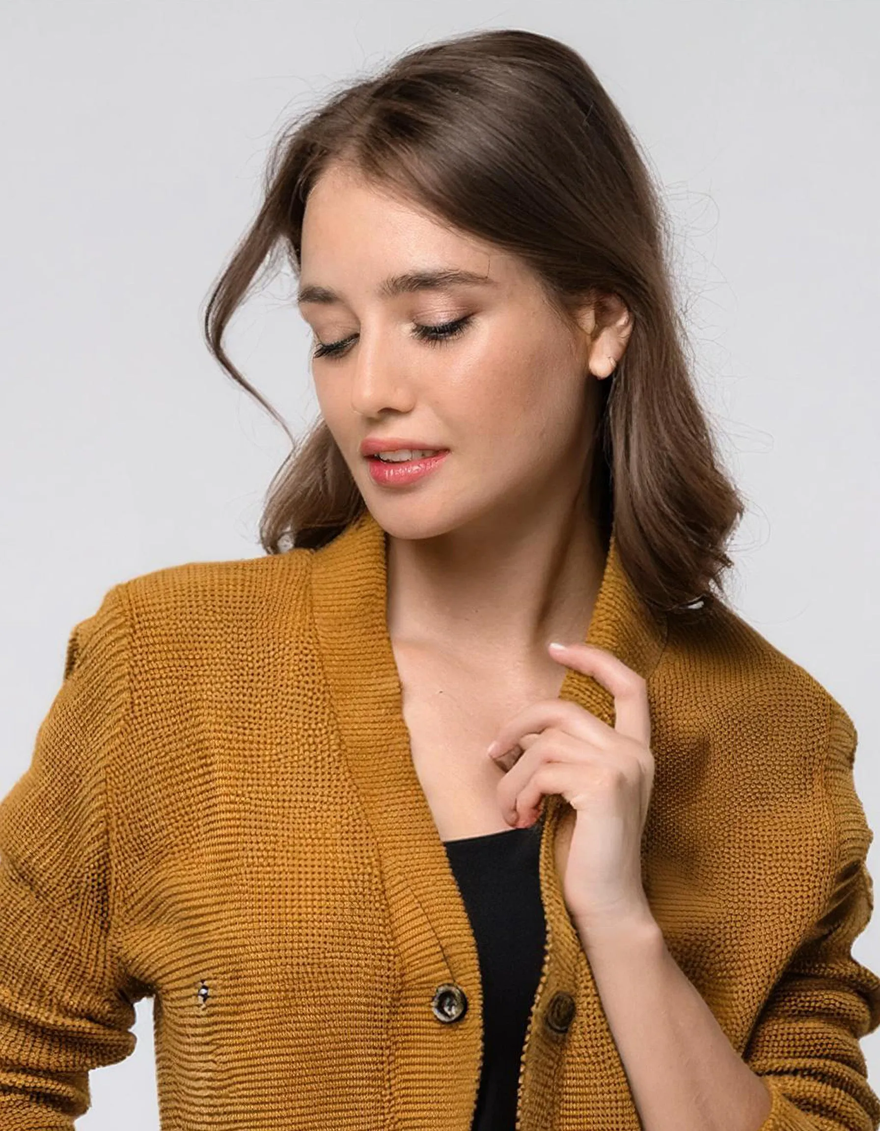 Mustard Yellow Long Cardigan