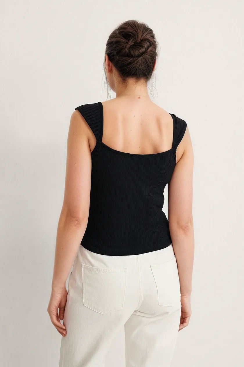 MWB Square-Neck Singlet Top