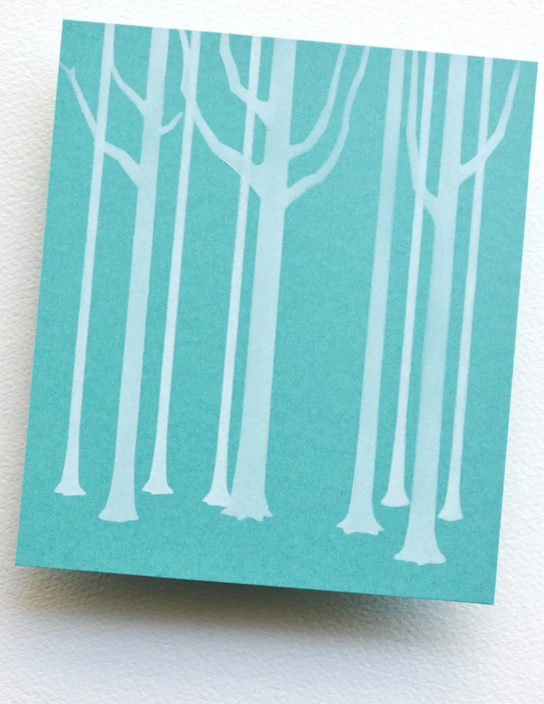 Narrow Tree Trunks Stencil Set