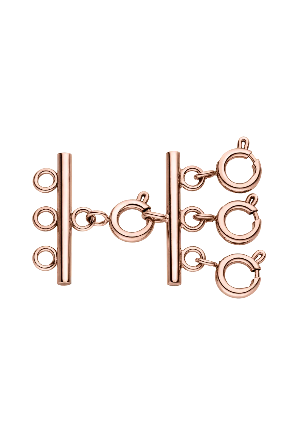 Necklace separator for layering Rose Gold