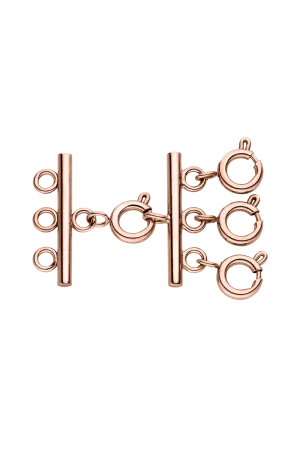 Necklace separator for layering Rose Gold