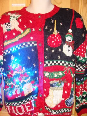 Need to Buy Christmas Sweaters? Horrible Festive Light Up Sweater with Horse