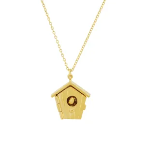 Nesting Birdhouse Necklace