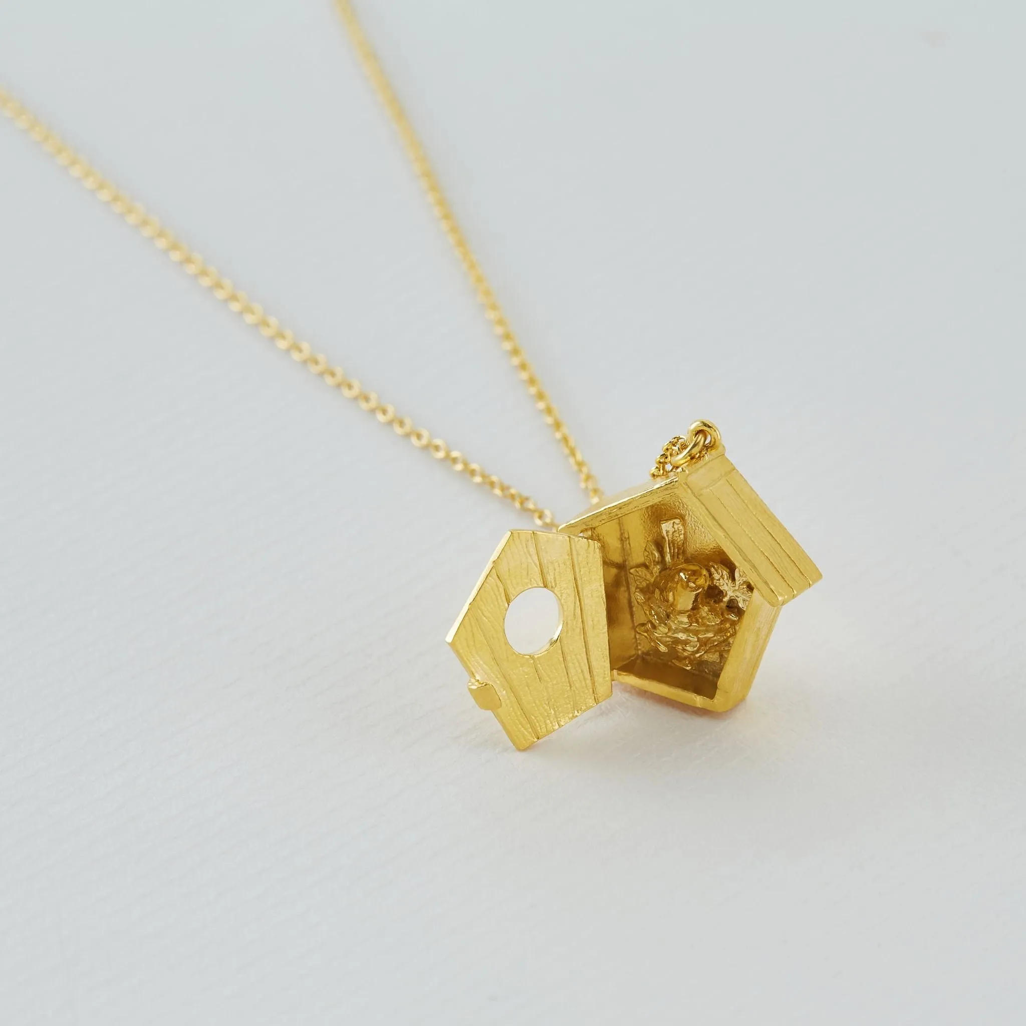 Nesting Birdhouse Necklace