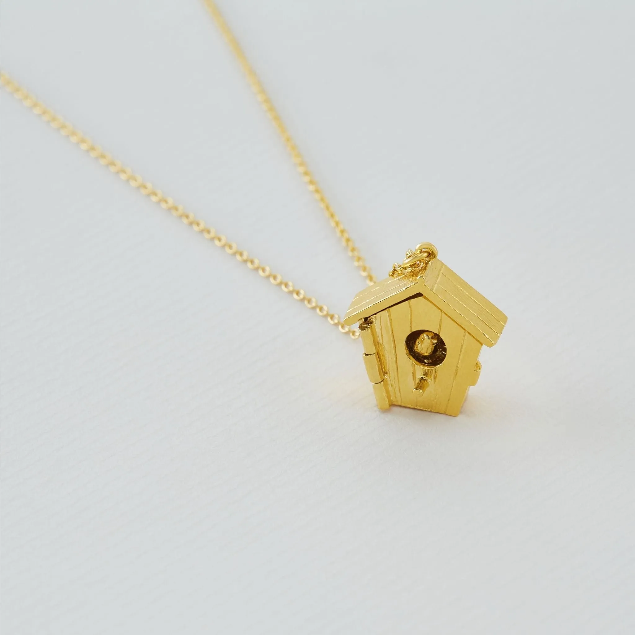 Nesting Birdhouse Necklace