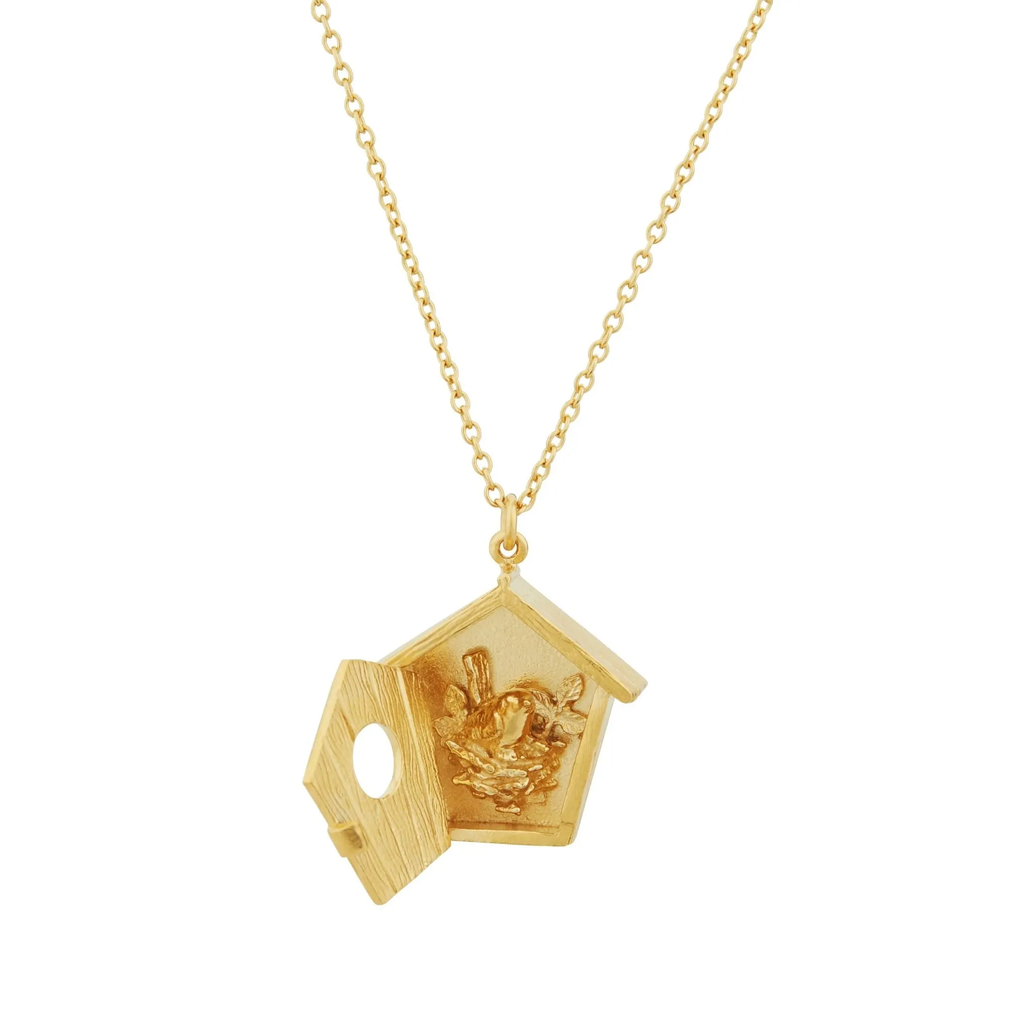 Nesting Birdhouse Necklace