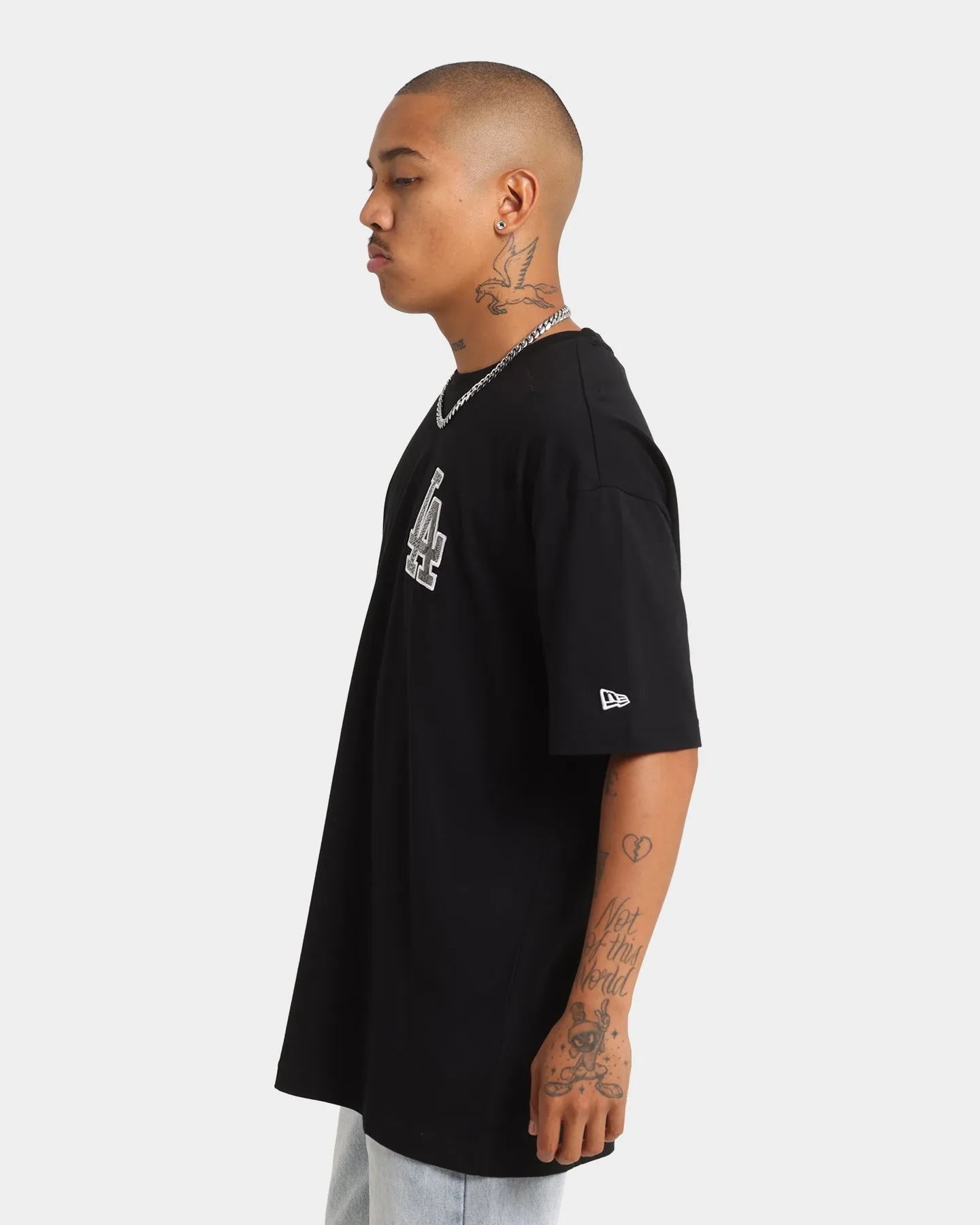 New Era Los Angeles Dodgers Snake Oversized T-Shirt Black