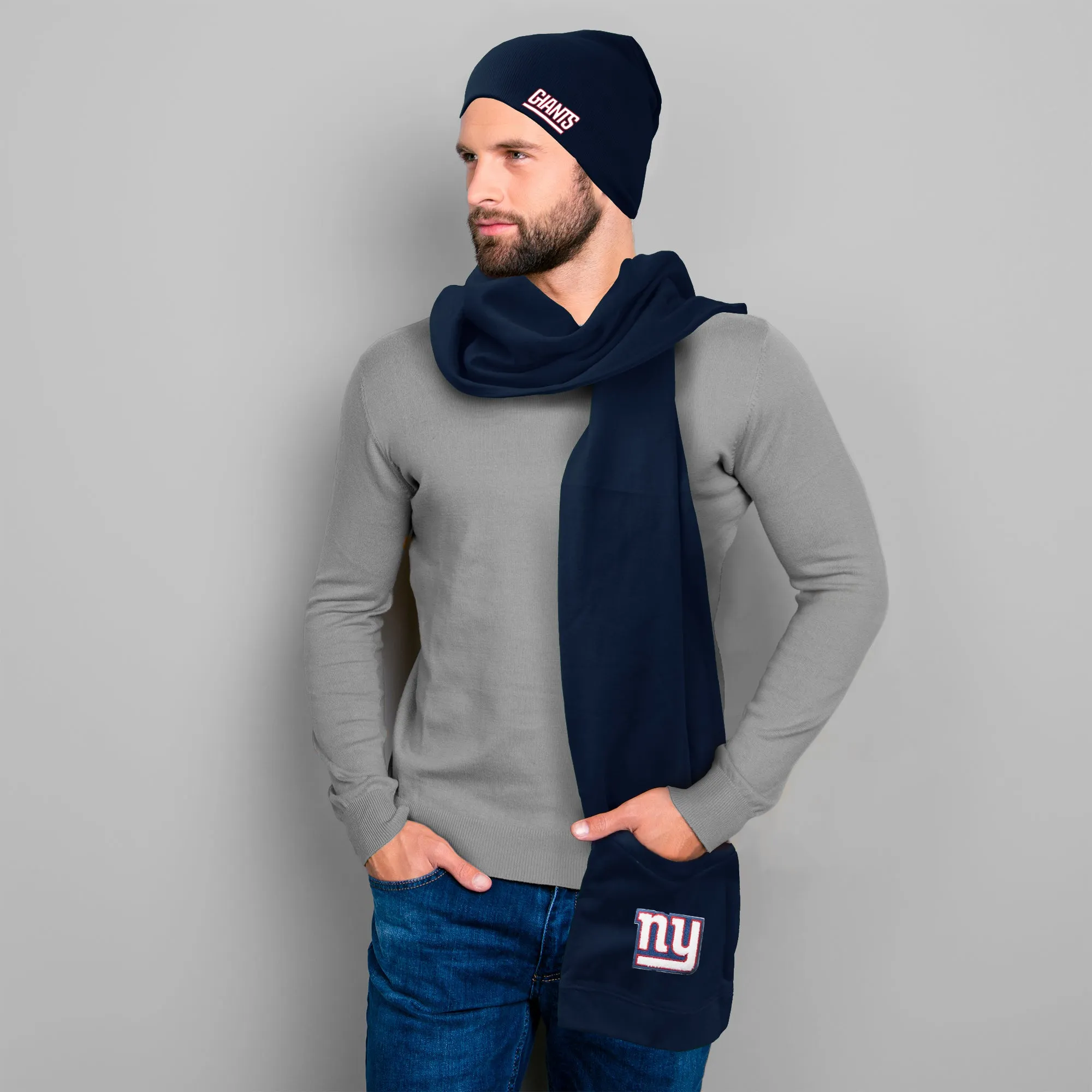 New York Giants Jimmy Bean 4 in 1 Scarf