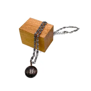 Night Sky Gun Metal Layering Necklace - Shortie