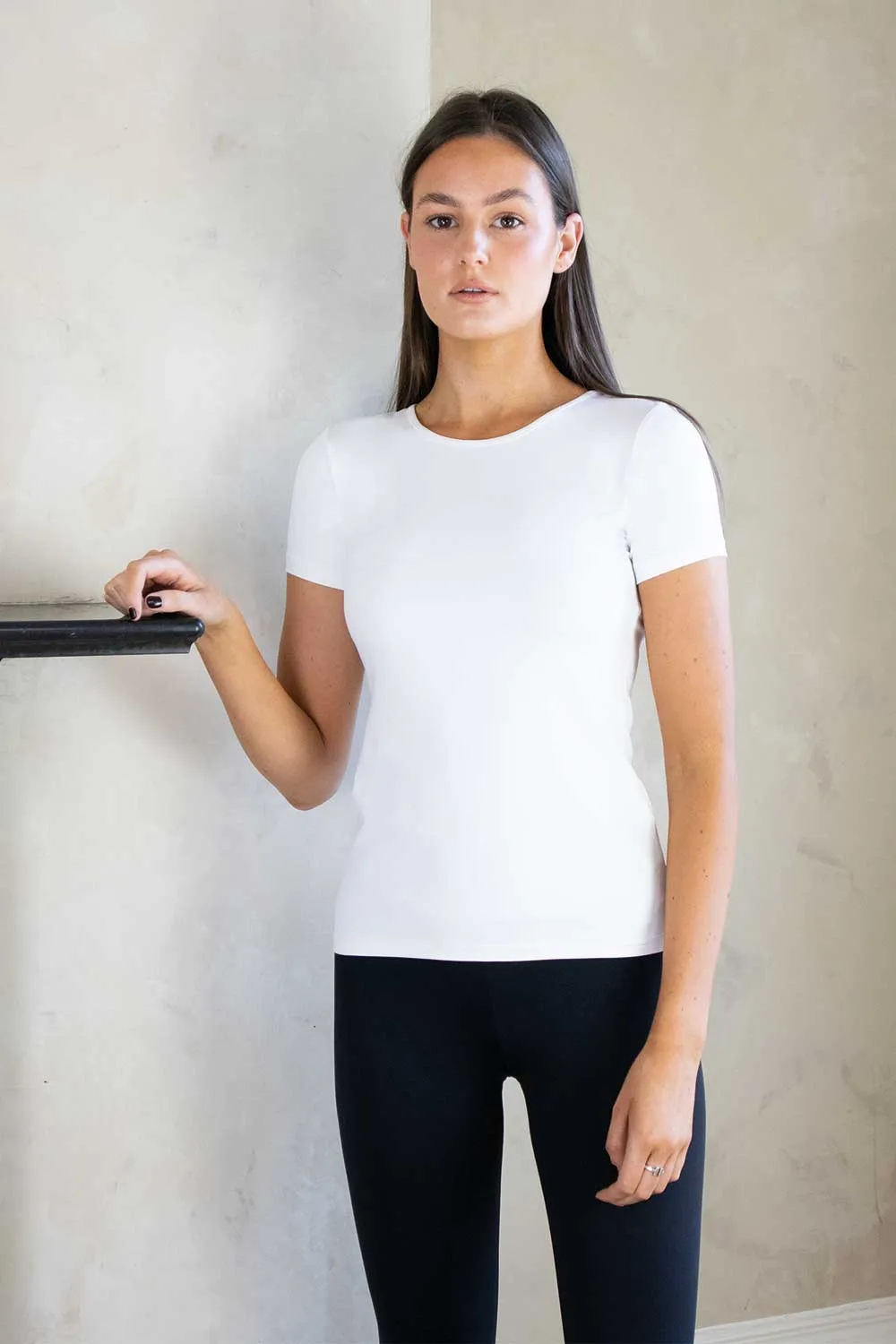 NO2MORO White Tara Short Sleeved Layering Shirt