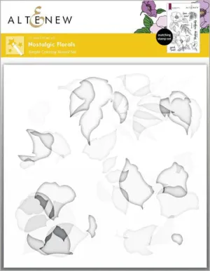 Nostalgic Florals Simple Coloring Stencil Set (3 in 1)