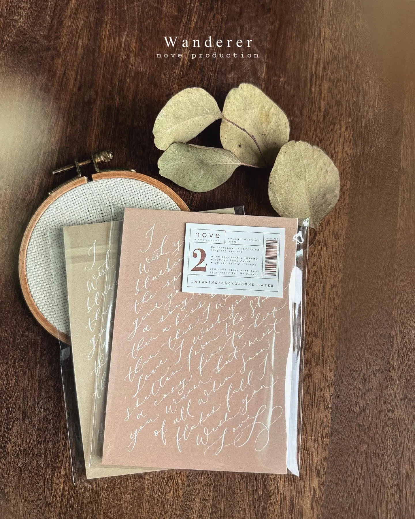 Nove Production - Calligraphy Layering/Background Paper Pack