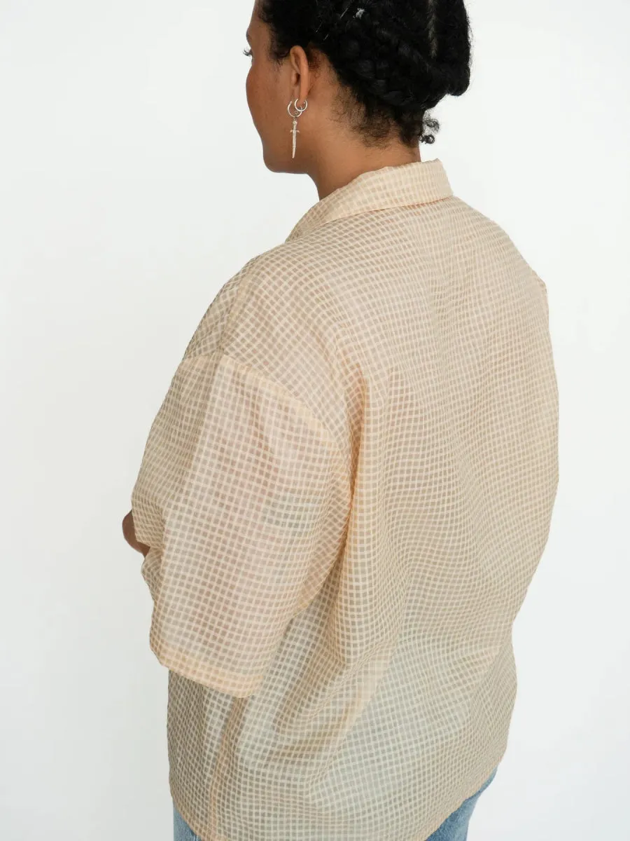 Odeyalo Tachido Shirt - Cream Plaid (Online Exclusive)