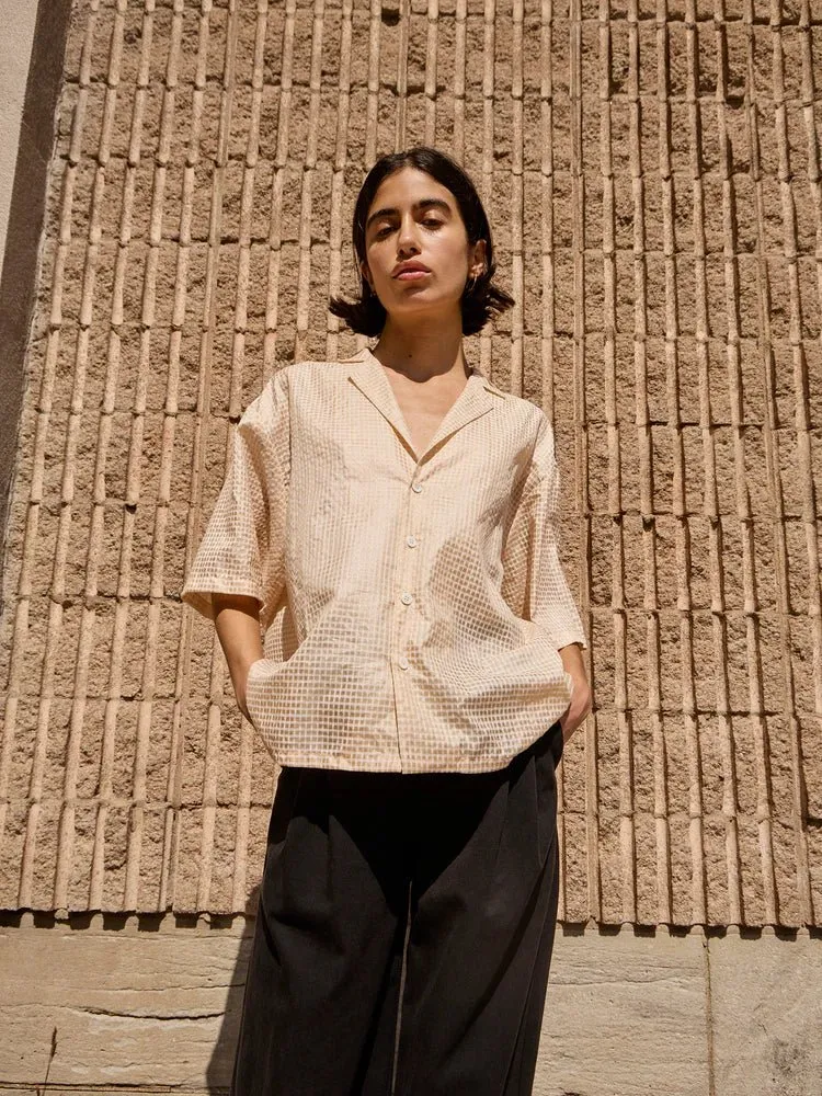 Odeyalo Tachido Shirt - Cream Plaid (Online Exclusive)