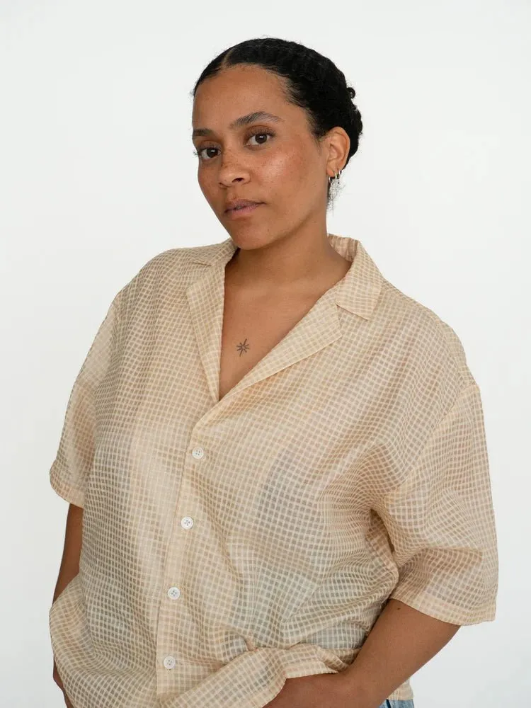 Odeyalo Tachido Shirt - Cream Plaid (Online Exclusive)