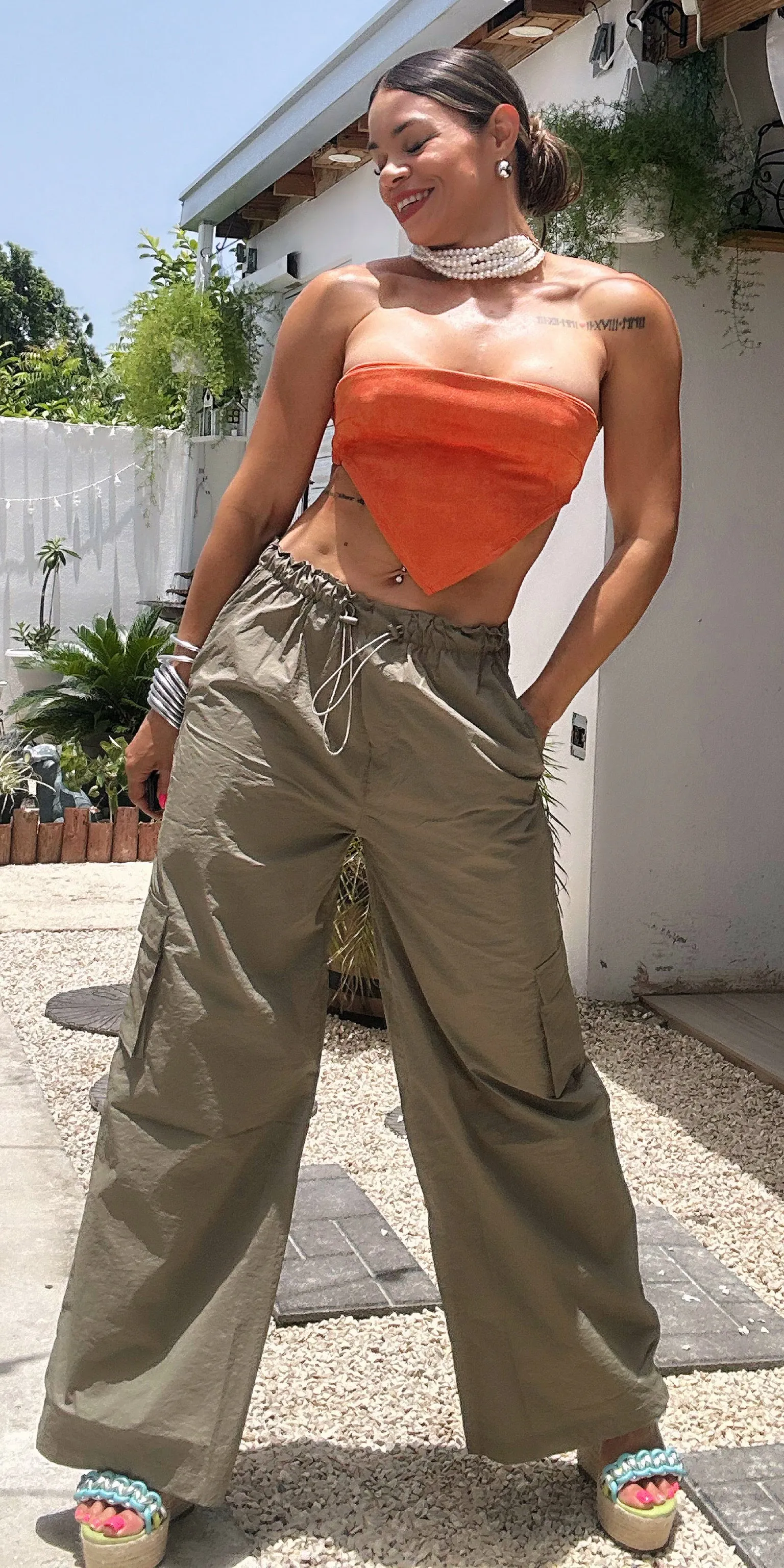 Olive Cargo Pants