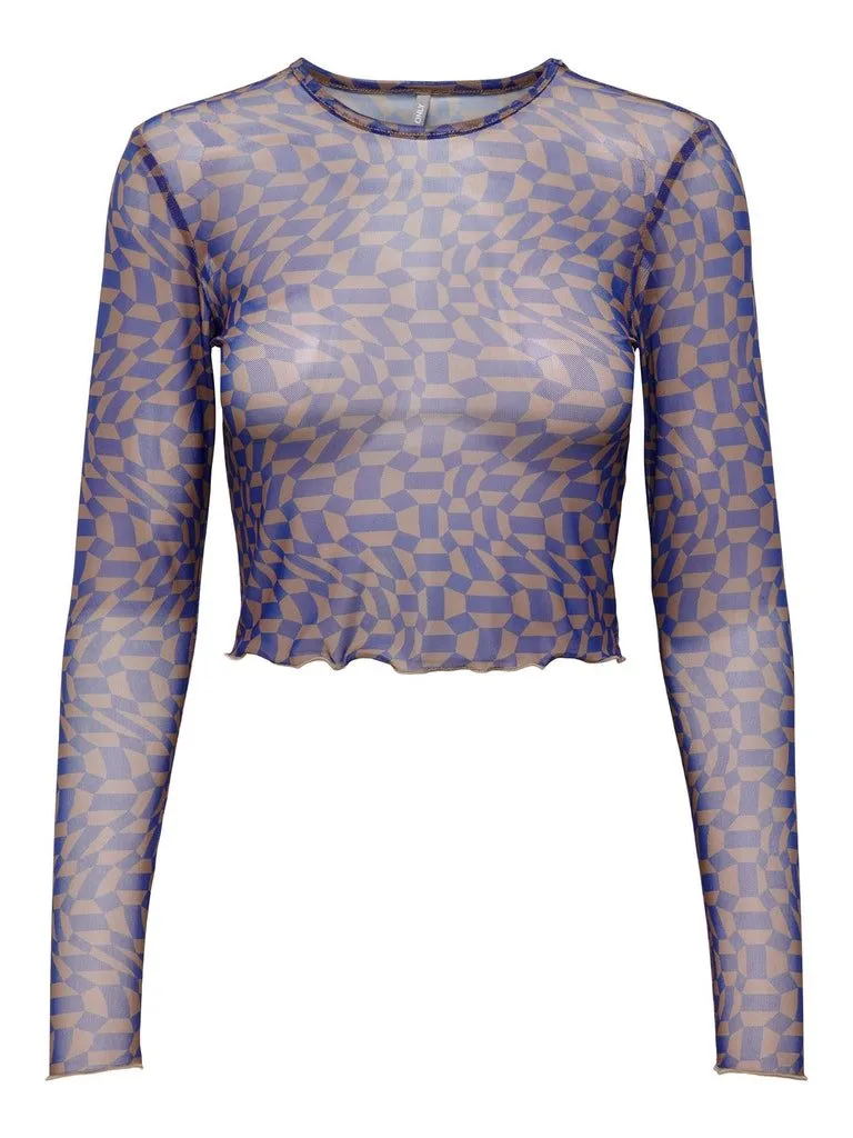 Only Tine - Mesh crop top