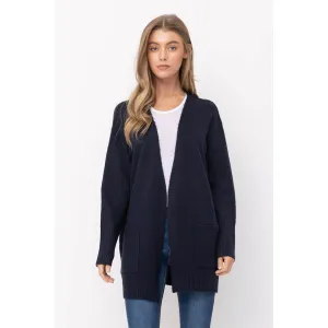 Open Front Long Cardigan