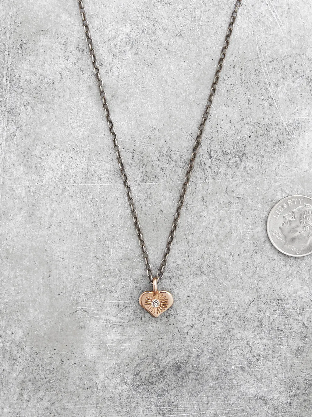 Open Hearted Diamond Necklace