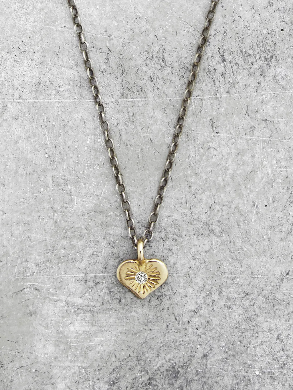 Open Hearted Diamond Necklace