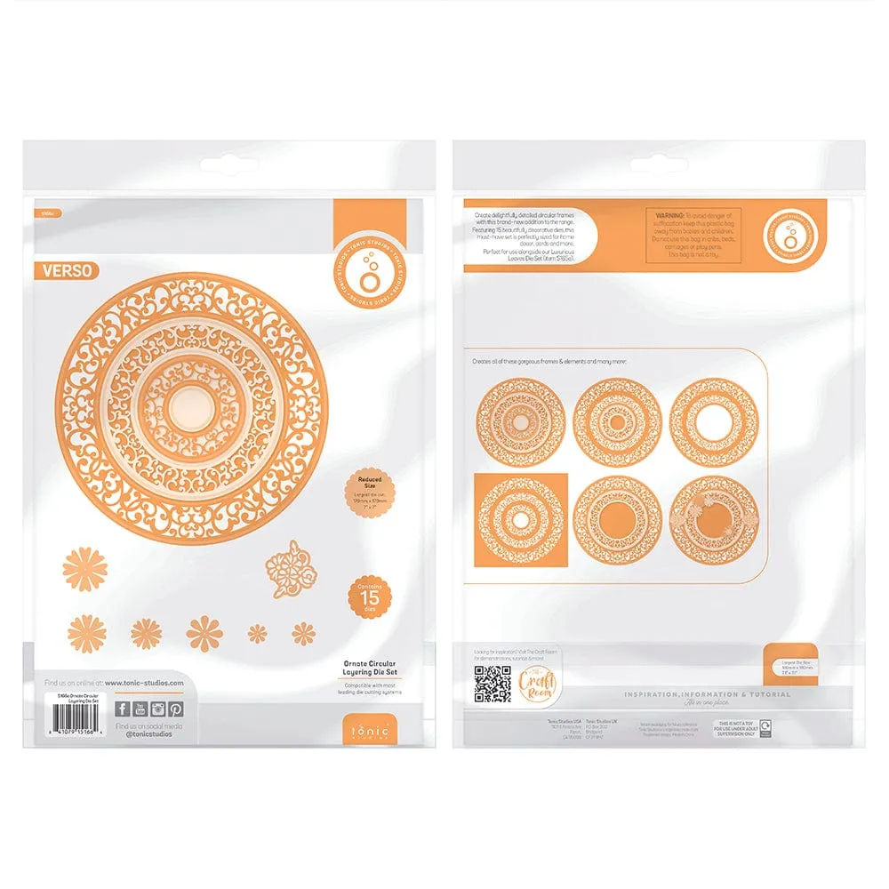 Ornate Circular Frame Die Set - 5166e