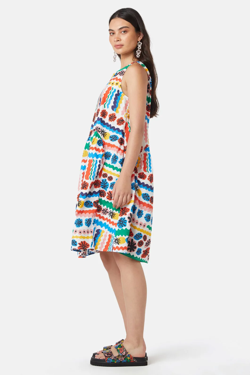 Paddle Poppy Tulip Dress